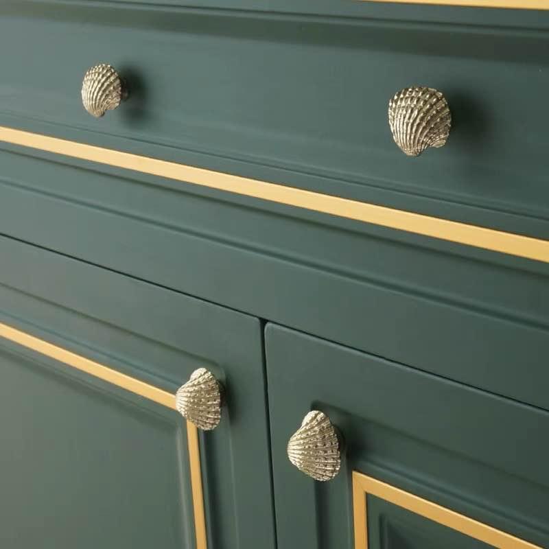 Seashells Solid Brass Cabinet Pulls