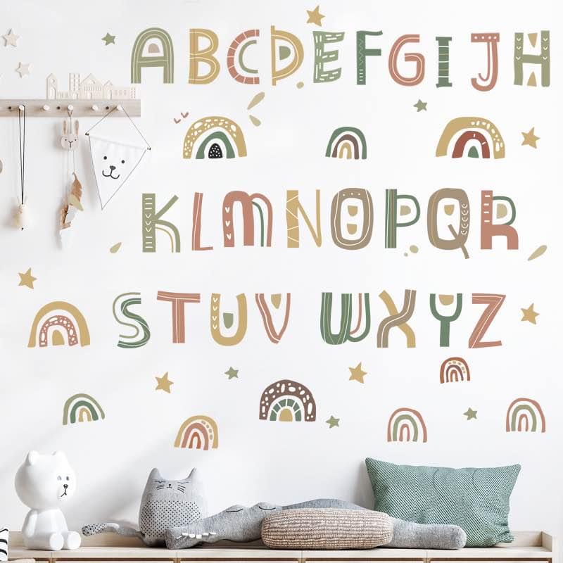 Boho Style Alphabet Wall Decals