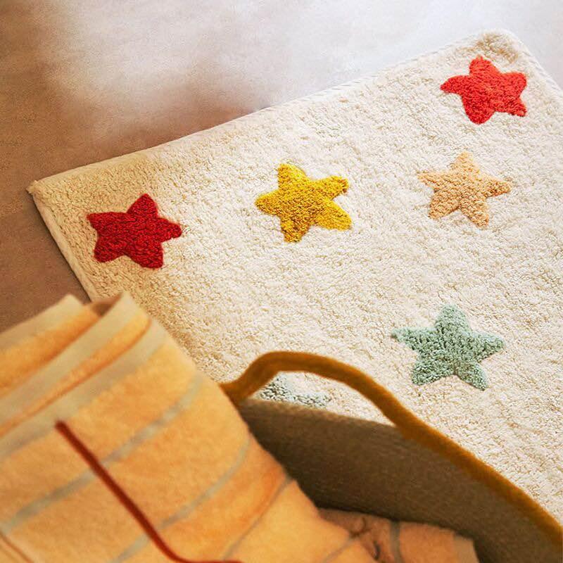 Cute Soft Stars Kids Room Playmat | Fun and Educational Playmat for Kids