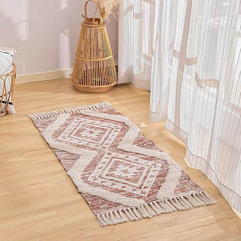 Hand Woven Boho Style Area Rugs with Fringes | Stylish and Comfortable Rugs for Any Room
