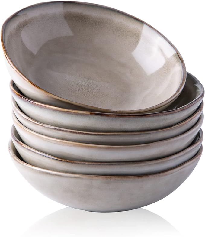 AmorArc 24 oz Ceramic Cereal Bowls Set of 6