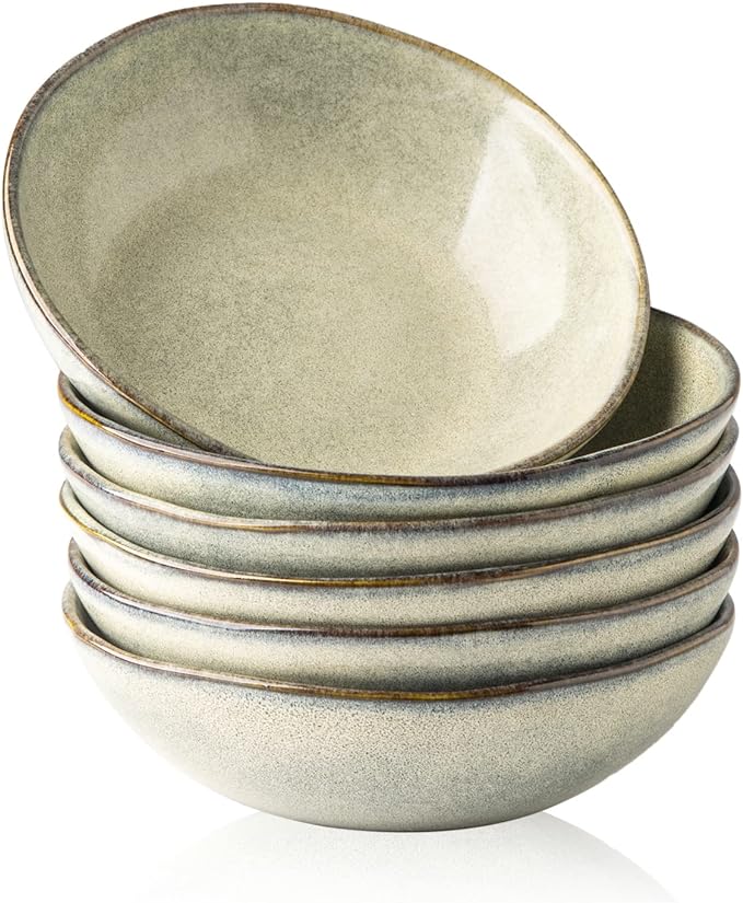 AmorArc 24 oz Ceramic Cereal Bowls Set of 6