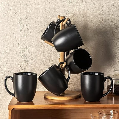 AmorArc 16oz Coffee Mugs Set of 6, Large Ceramic Coffee Mugs for Man,  Woman, Dad, Mom, Modern Coffee Mugs with handle for  Tea/Latte/Cappuccino/Cocoa.