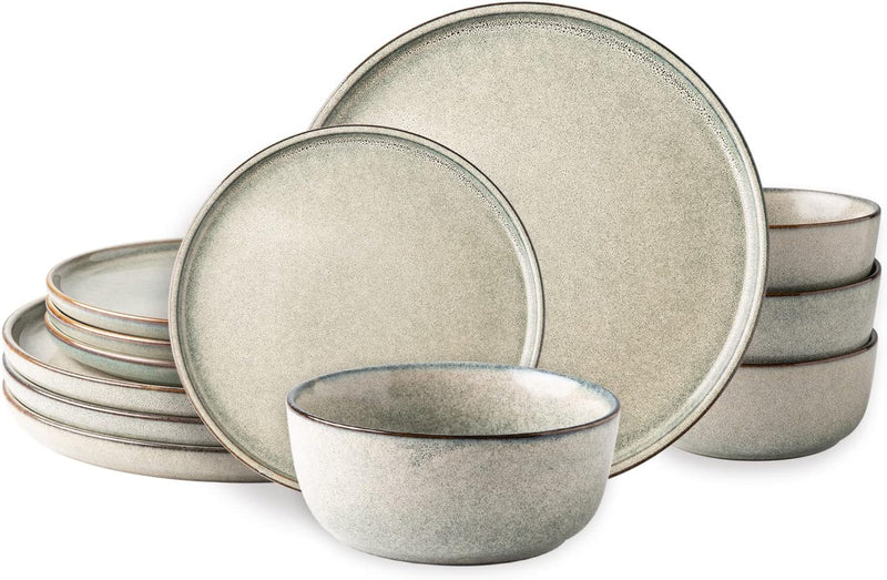 AmorArc Stoneware Dinnerware Reactive Glaze (12pc)