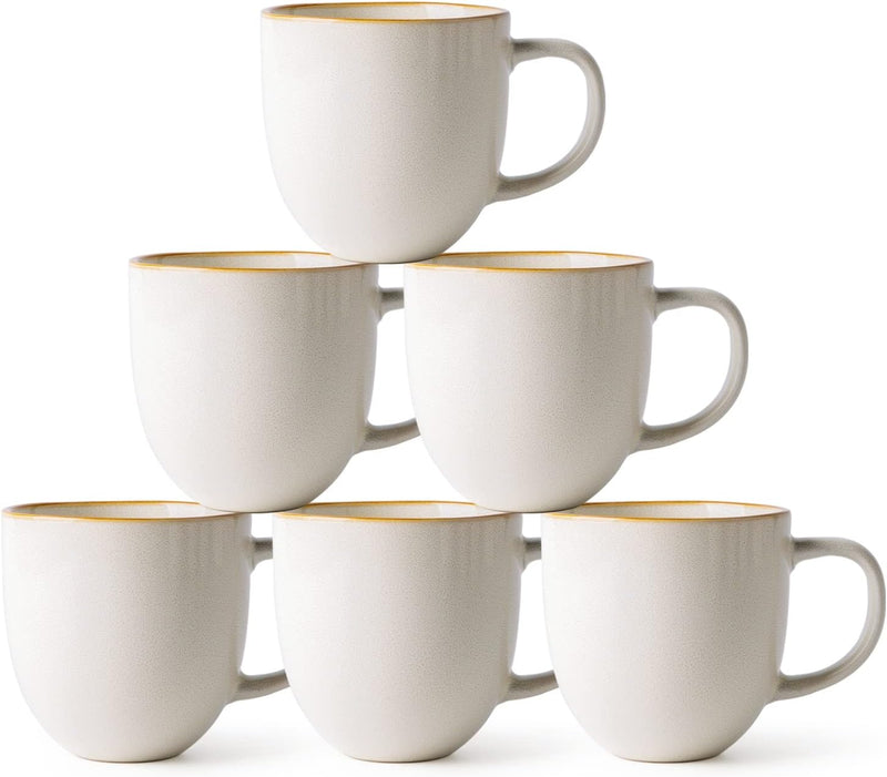 AmorArc 12oz Coffee Mugs, Ceramic Coffee Mugs set of 6