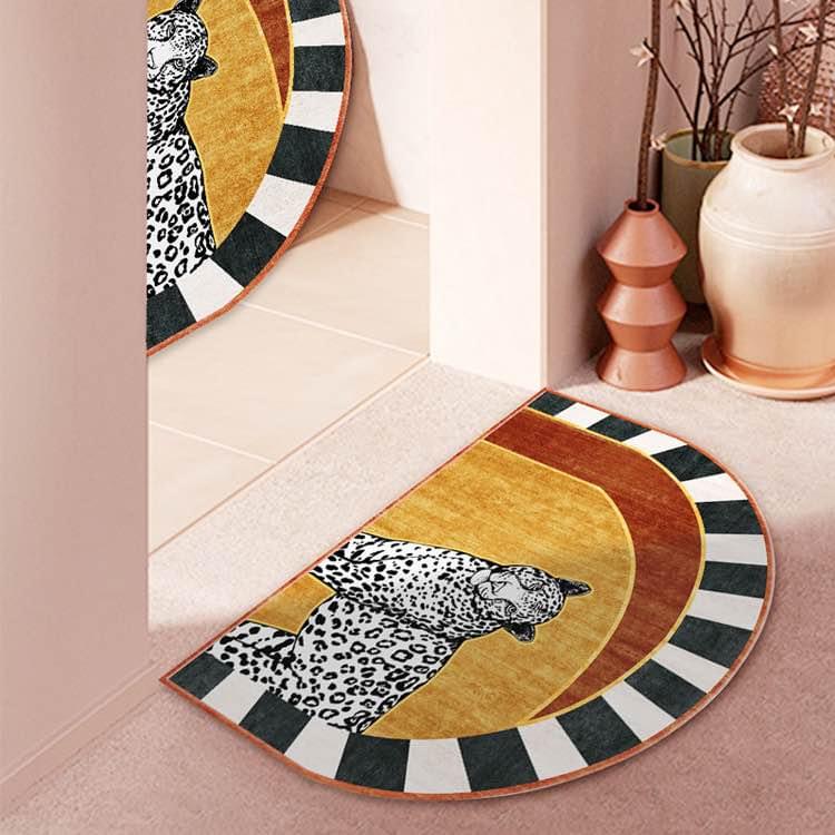 Leopard Pattern Semi-circle Doormat