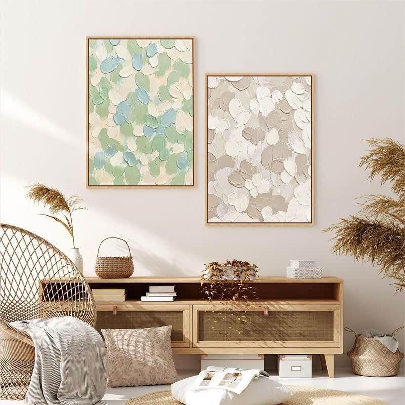 Abstract Art Print with White Frame
