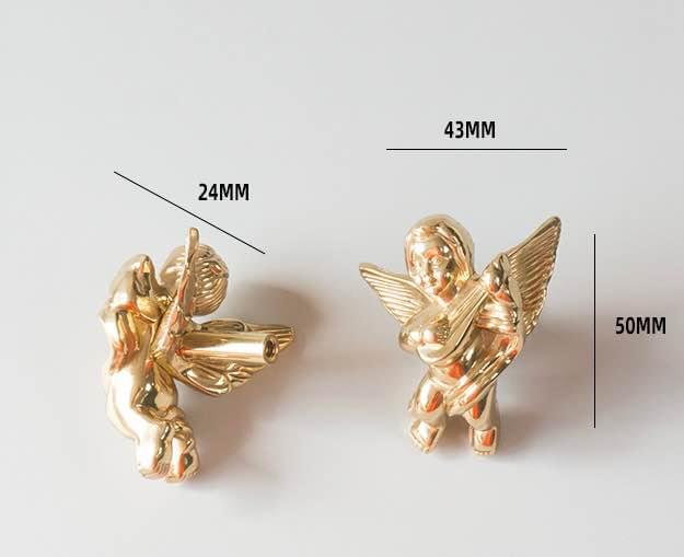 Angel Solid Brass Closet Knobs (A Pair)