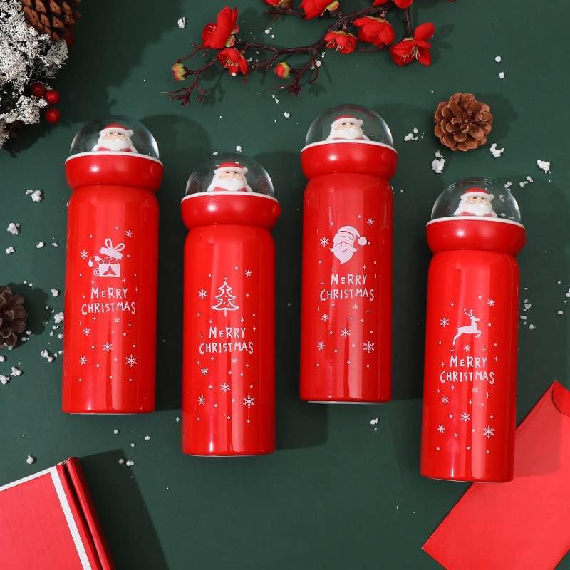 Christmas Patterned Stainless Steel Water Bottles - 12.8 oz