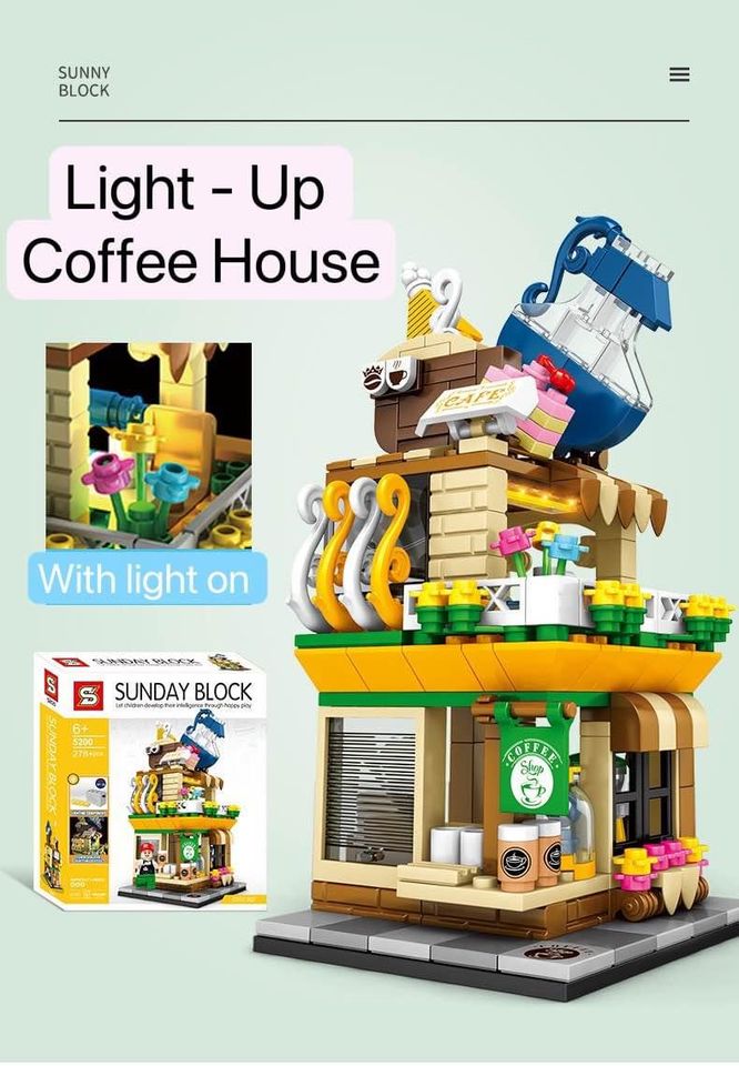 Light up Mini World Collection Buildable Block Educational Toys