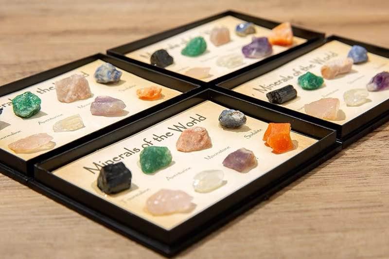 Mineral Rocks and Gemstones Collection-Set Of 3