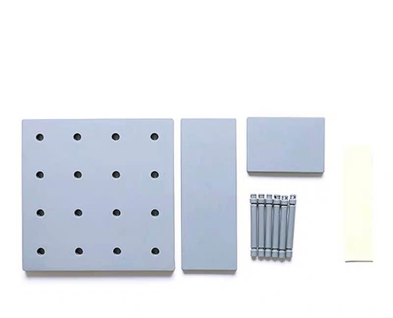 Set of 2 Pegboard Combination Kit Wall Panel DIY No Drilling