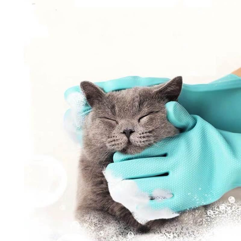 Pet Grooming Silicone Gloves