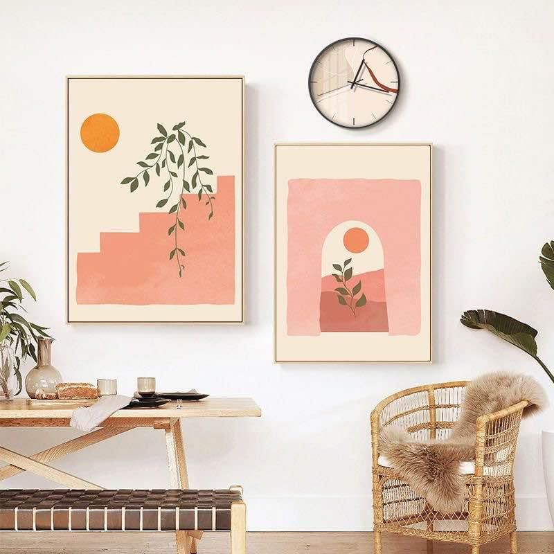 Pink Sunset Framed Art Prints