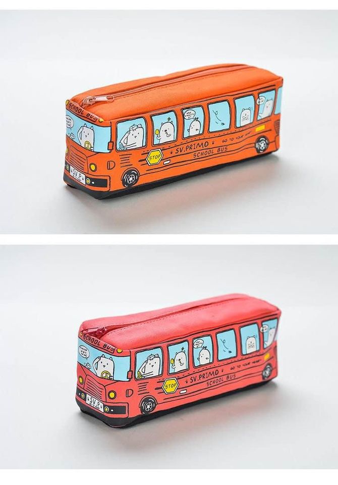 School Bus Pencil Bag