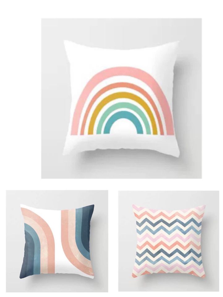 Rainbow Cushion Cover Set