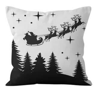 Set of 4 Christmas Themed Cushion Covers