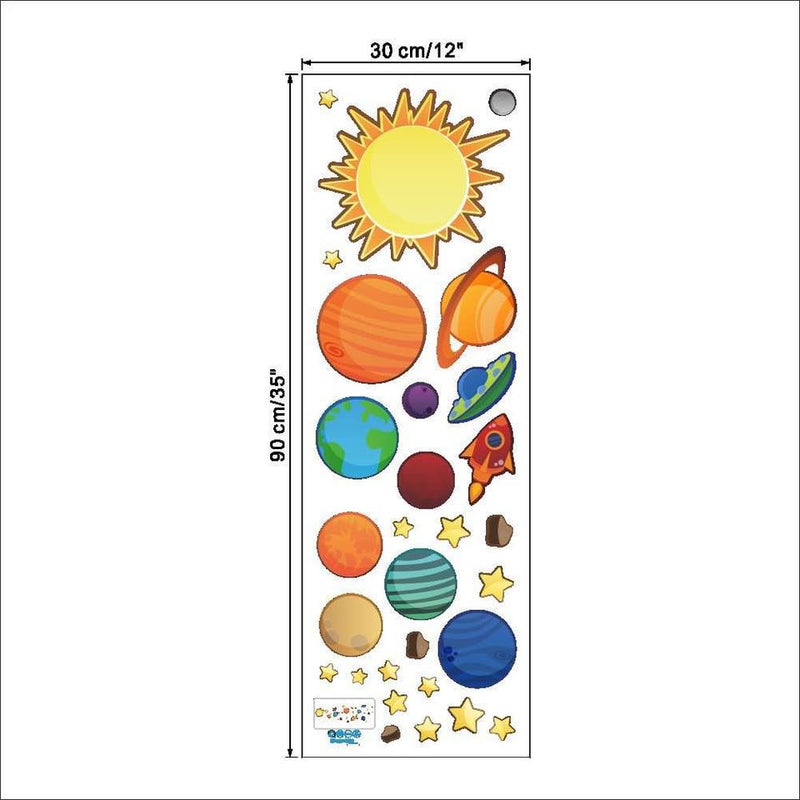 Solar System Kids Room Wall Decals