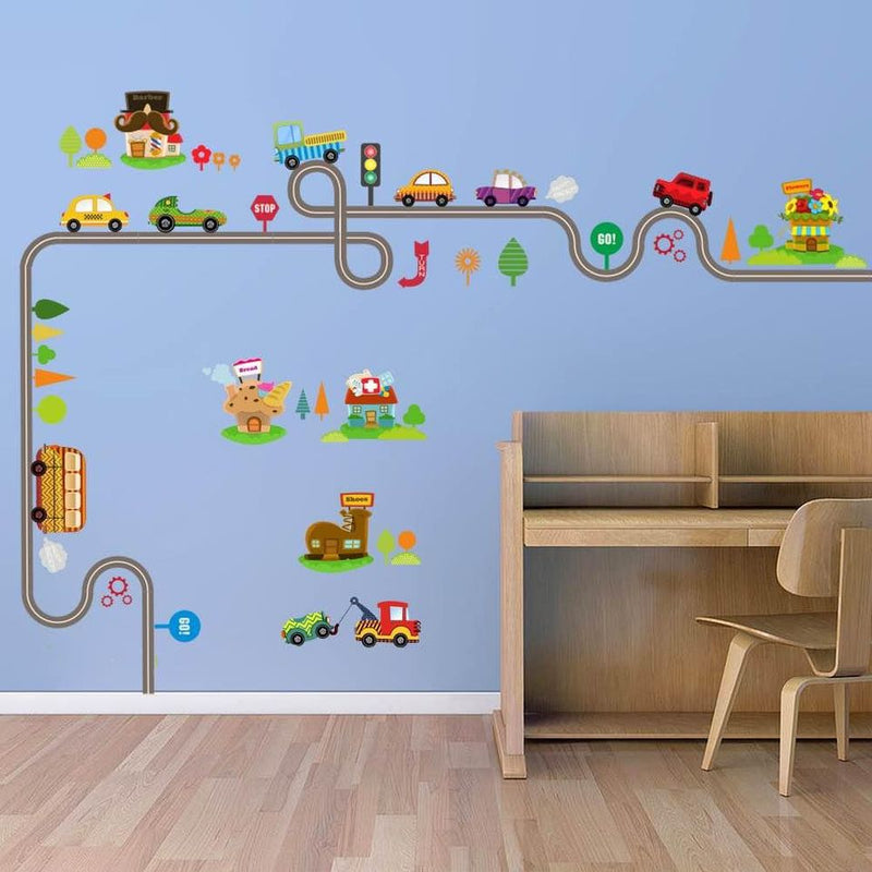 Train Track Removable Stickers Kids Room