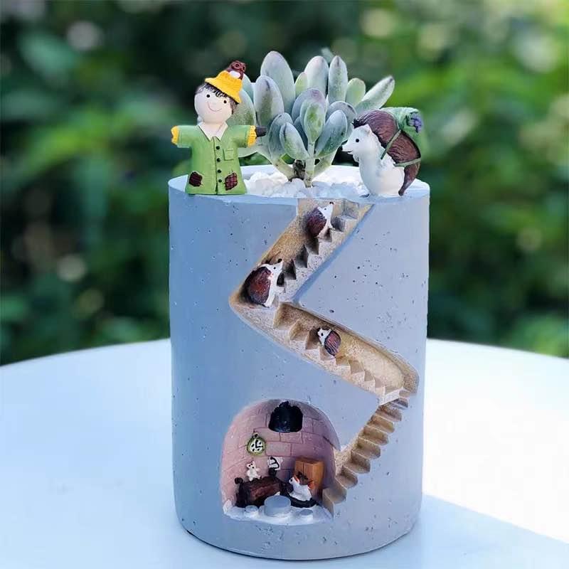 Unique Design Animal House Succulent Plant Pots