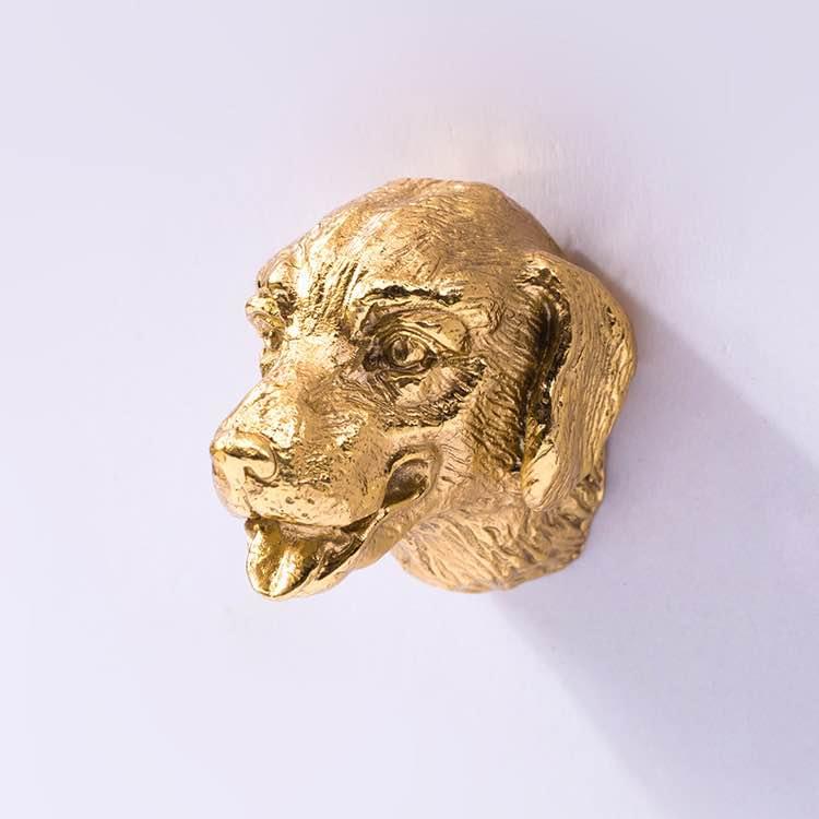 Unique Dog Head Solid Brass Cabinet Pulls