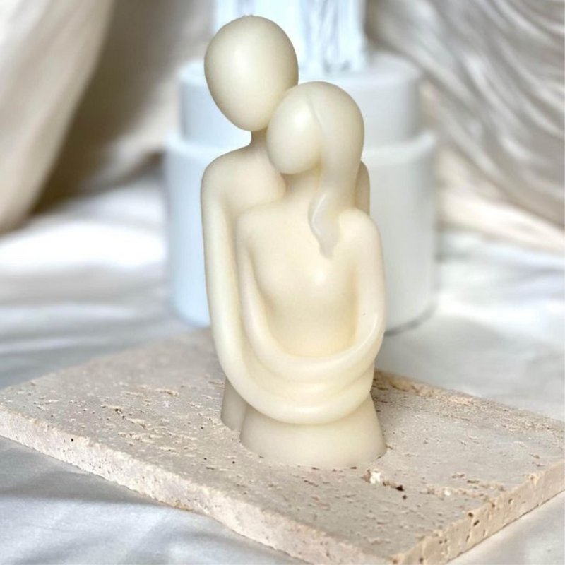 Cuddling Couple Handmade Scented Candle