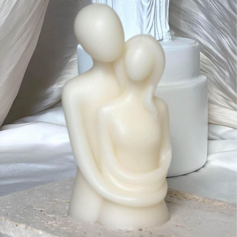 Cuddling Couple Handmade Scented Candle