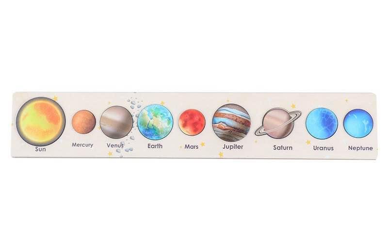 Wooden Planets Solar System Jigsaw Puzzles for Kids