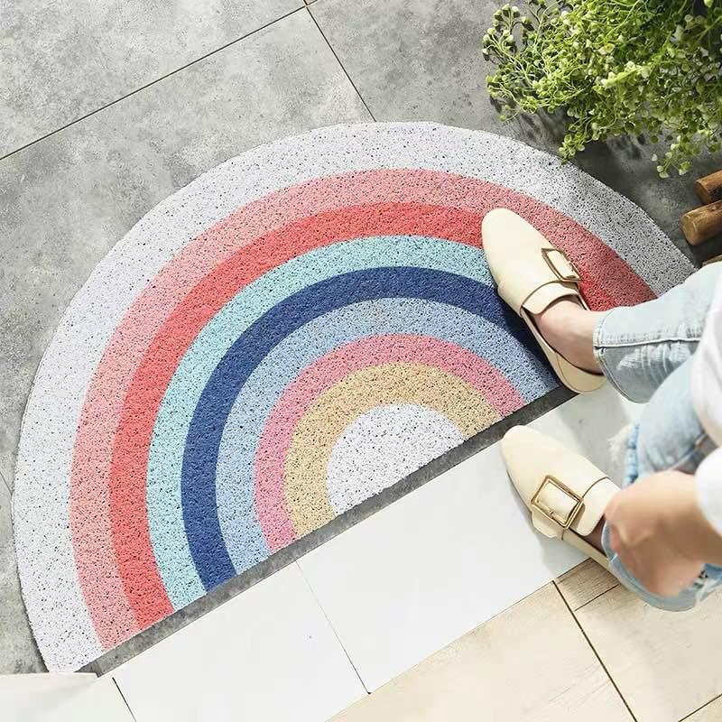 Semi-Circle Rainbow Door Mat | Add a Touch of Personality to Your Entryway